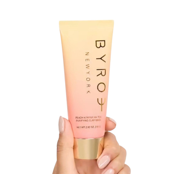 Byroe New Peach Kombucha Tea purifying clay mask full size 80 g - Picture 2 of 9
